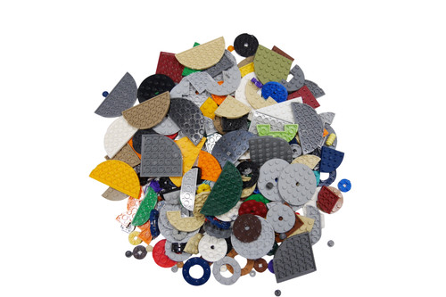 Lego plate round - plate, kiloware