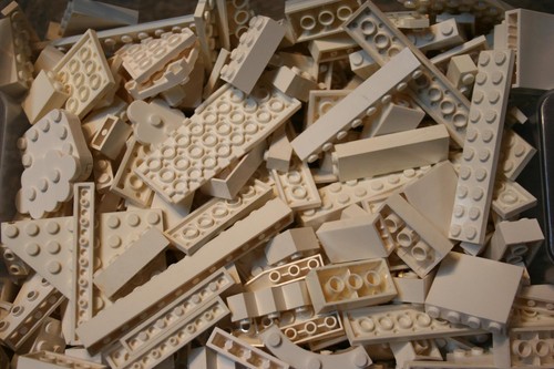 Lego 100 weiße steine - lego,