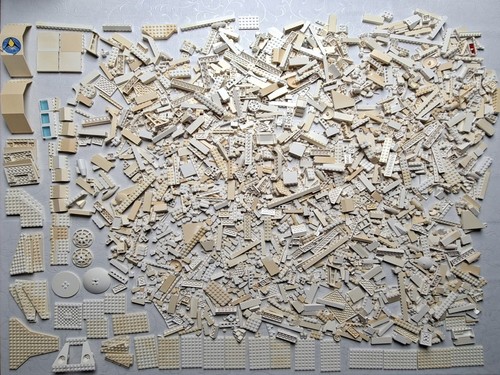 Lego 3kg weiße bausteine - lego,