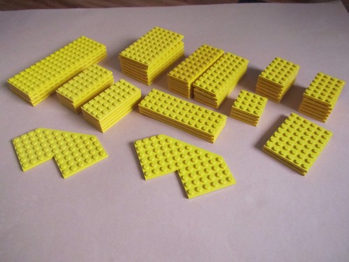 Lego platten gelb 6x16 6x10 - 55,