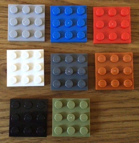 Lego platte basic 3x3 jeweils - basic, (jeweils
