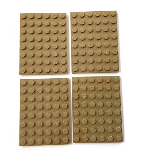 Lego platten 6x8 dunkel - 4,