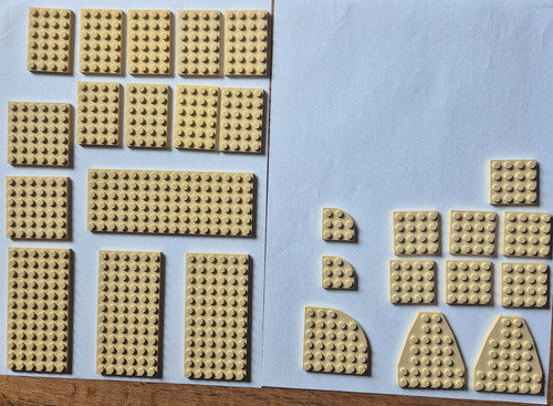 Lego beige platten - –,